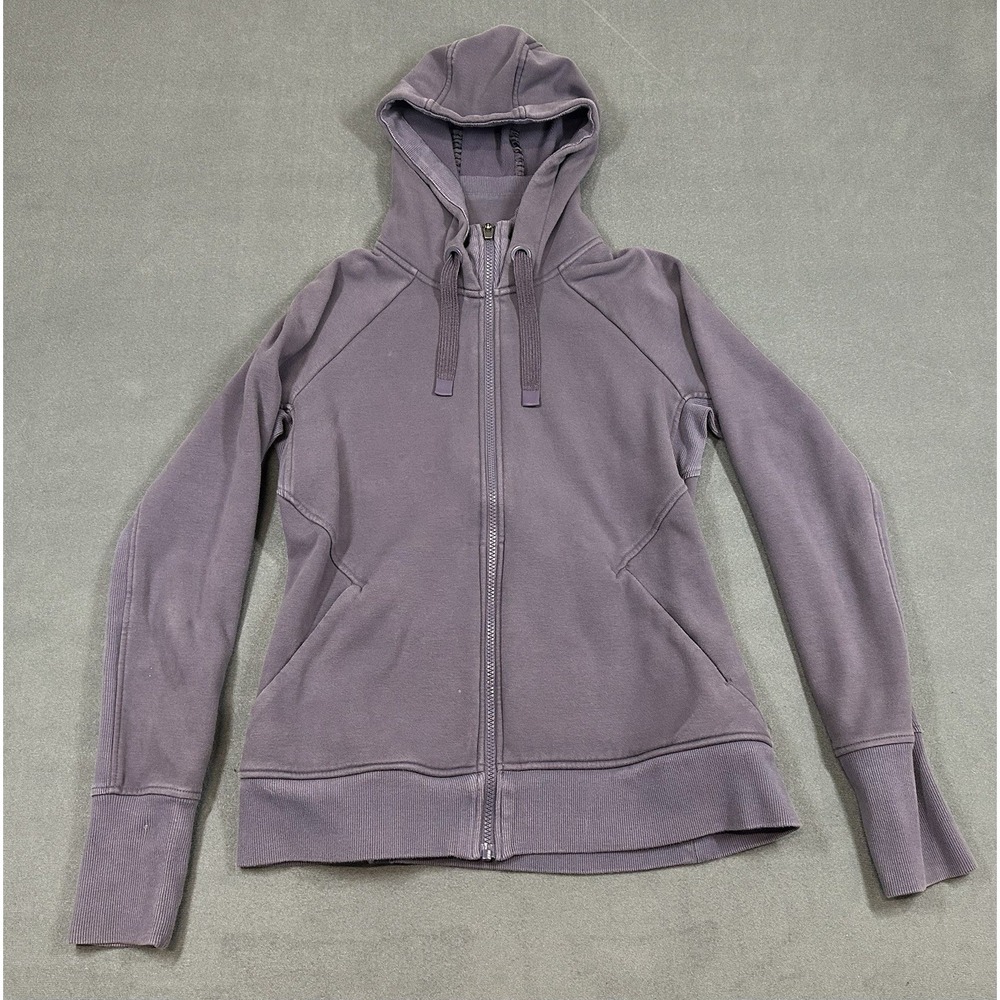 Athleta Triumph Sweatshirt Womens Size Medium Hoodie Full Zip Fleece Gym Running